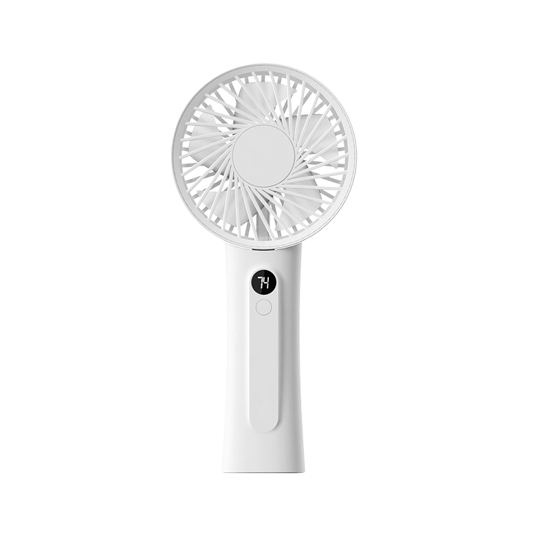 Newmine Handheld Fan, Mini Small Fan, Electric Fan, Compact Stand-Up And Desktop Dual-Use Foldable Fan, Office Student Dormitory High-Power Portable Fan, White