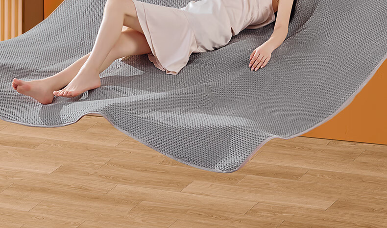 CHIGO [Dehumidifying And Dust Mite Removal] Double-Sided Dual-Control Water Heating Blanket Kang Electric Heated Blanket Electric Mattress Pad Long Plush 1.5x1.8 Meters 2