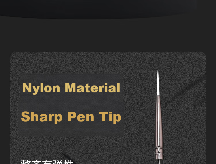 Mont Marte Line Drawing Pen No. 5/0, Brush for Outlining And Fine Lines, Art Set, Painting Pigment Brush, Nylon Soft Tip Line Drawing Pen, Outlining Pen, Sketching Pen Set MPB0177 7