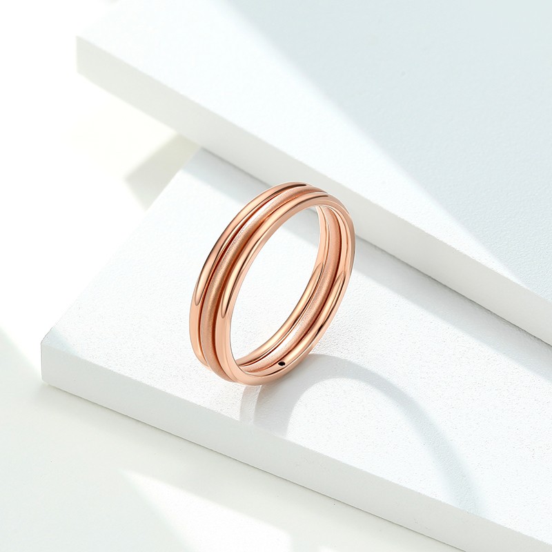 情人节礼物潮宏基chjjewellery态度18k金玫瑰金彩金戒指女款srk