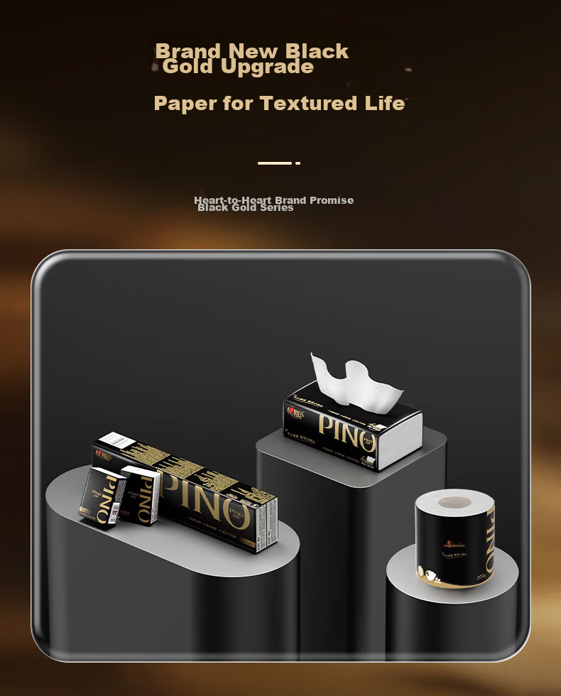 Mind Act Upon Mind Brand Core Toilet Paper, 4-Ply, 160g*27 Rolls, Wave Pattern Embossed, Roll Toilet Paper, Tissue Paper, Sold by Box 12