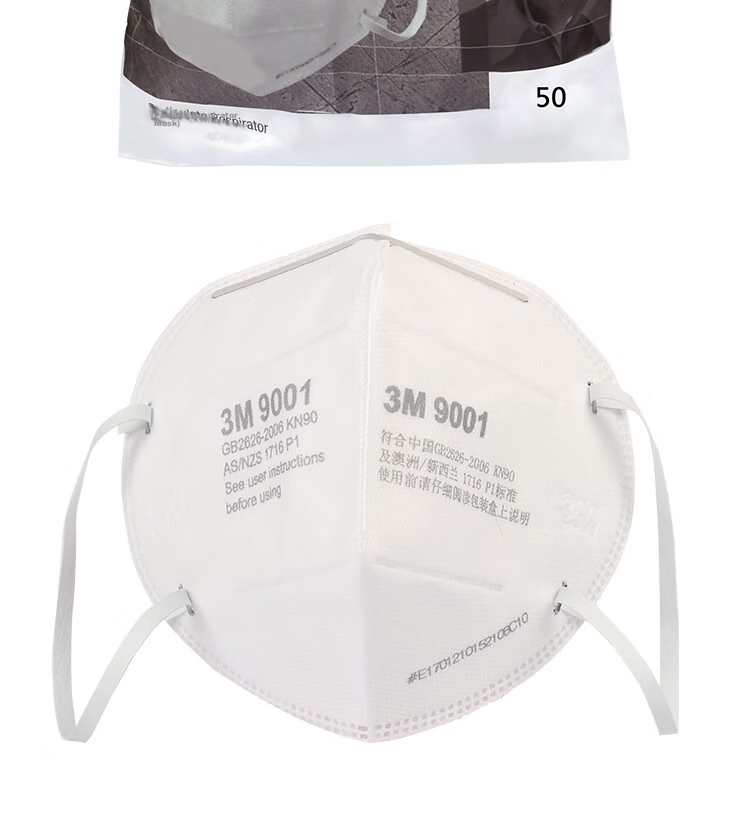3M 9002 KN90 Dust Mask, Anti-Smog Particle Protection Mask, Head Strap Foldable Eco-Friendly Packaging, 50 Pieces (1 Bag) 10