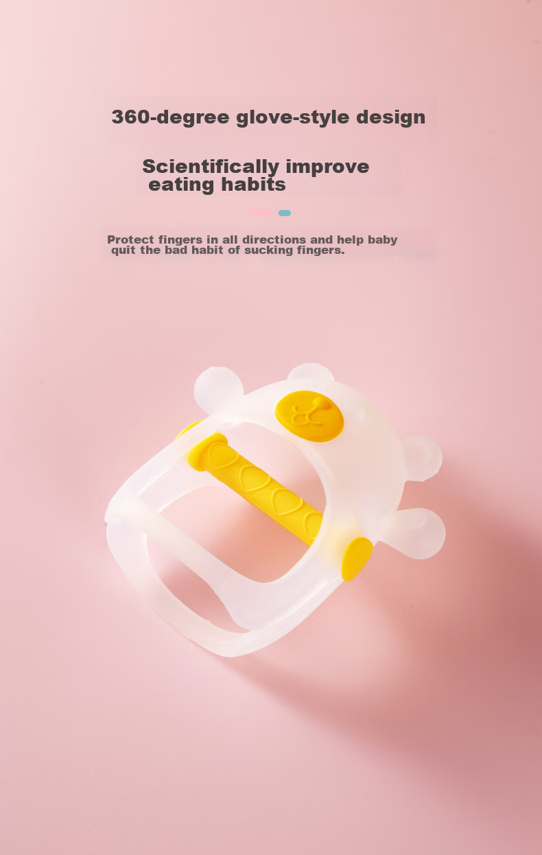 COOKSS Baby Teething Stick Soothing Teether Infant Hand-Biting Prevention Toy for 6-18 Months Chewable Rabbit 6