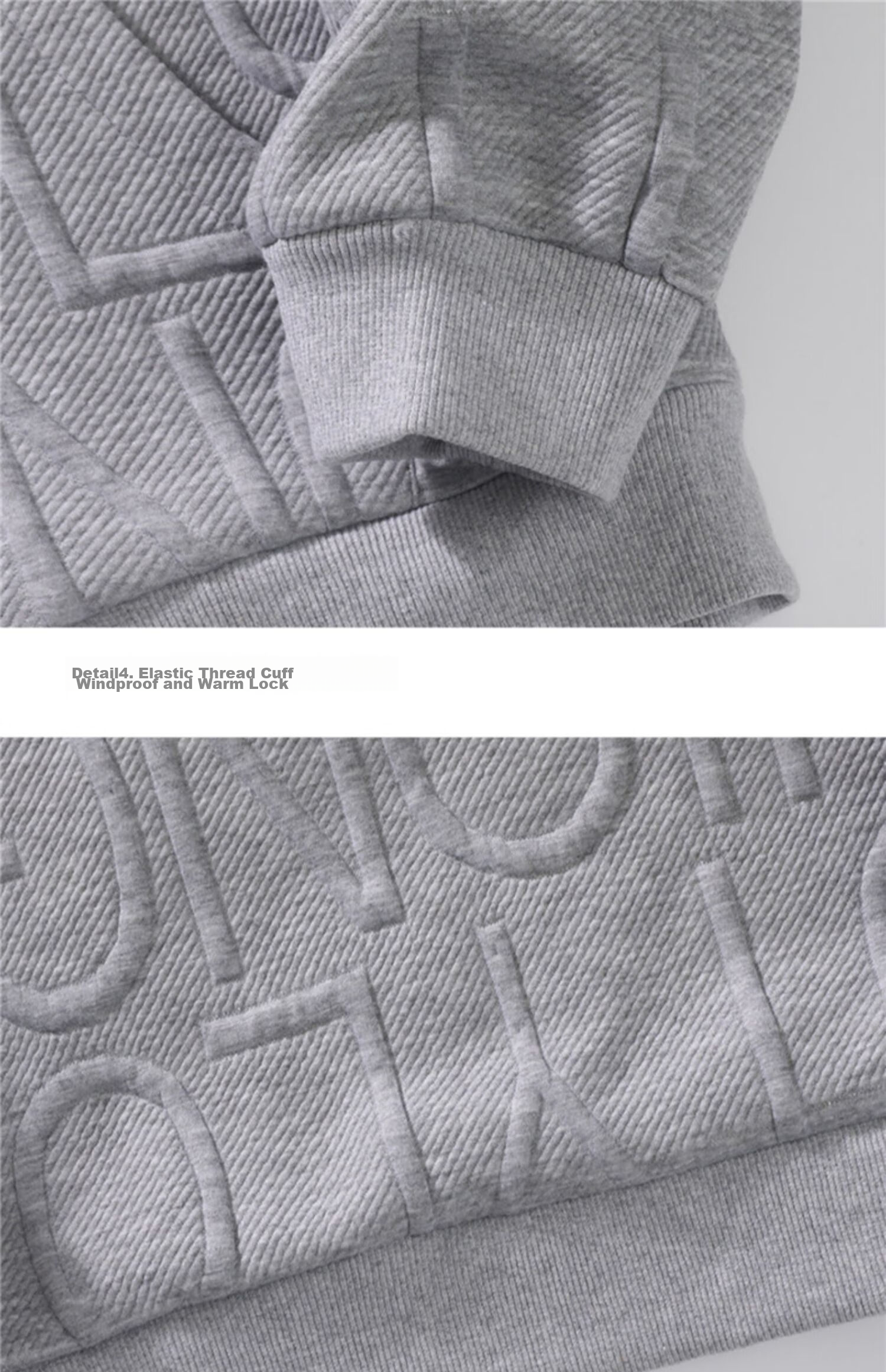I'M DAVID Men's Autumn And Winter Jacket, Korean Style, Fleece-Lined, Thickened, Cold-Resistant, Warm, Loose-Fitting, Hooded Sports Jacket for Men, Gray, Size L 22