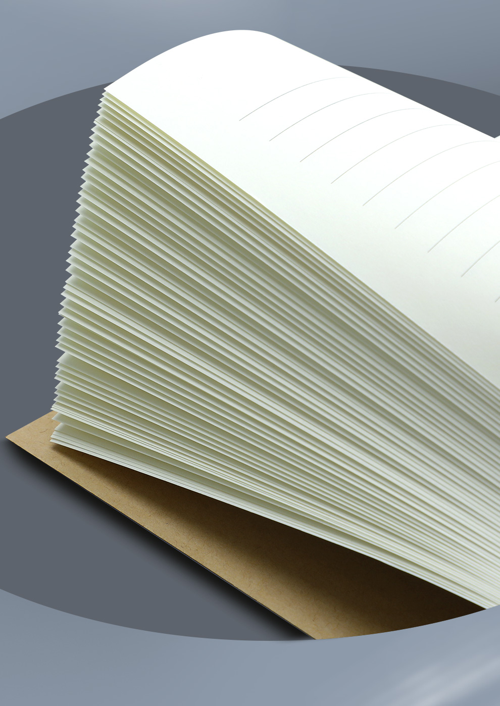Jiaranheng 10-Pack A4/50 Sheets Kraft Paper Cover Notebooks for College Students, Postgraduate Exam Preparation, High School And Middle School Homework, Large Size Ruled Notebook, Office Temporary Use Notebook 4