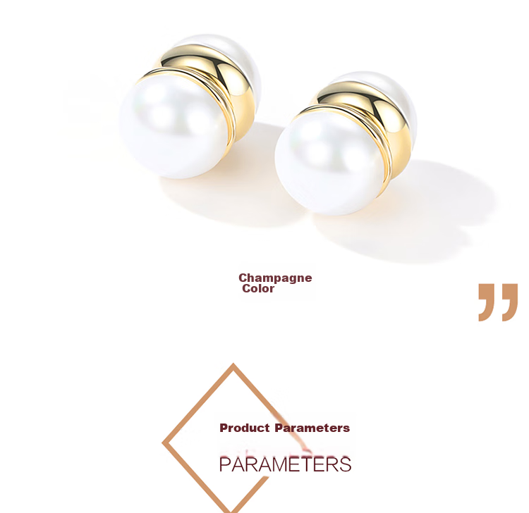 Dairuo Magnetic Stud Earrings for Women, Painless, Face-Slimming, Elegant Pearl-Like High-End Magnetic Earrings, Gift for Girlfriend 5