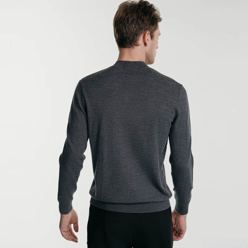 K-Boxing [100% Wool] Autumn And Winter Base Layer Wool Sweater | NYYE3530, Black Carp, 180/XL
