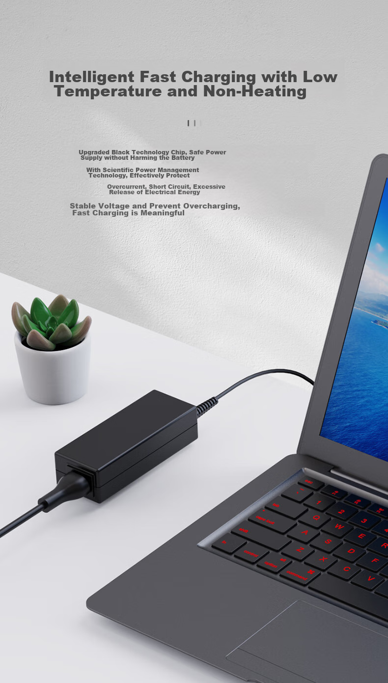 Elei Suitable for Samsung Laptop Charger Power Cord, 19V3.16A, R467 R428 Power Adapter 4