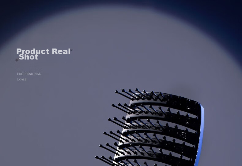 BAHAINIAO Fluffy Styling Comb, Men's Curved Comb, Oil Head Rake, Back Comb, Styling Large Bun, Airplane Head, Curly Hair Three-Piece Set 22