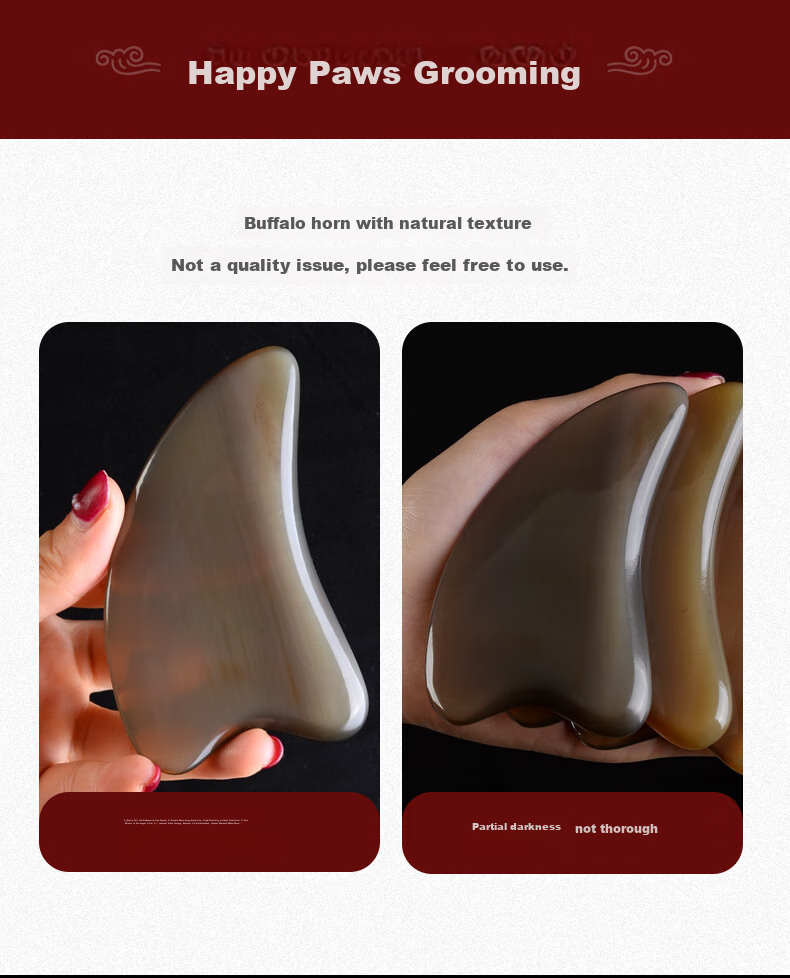 CAIYAOSHI White Buffalo Horn Gua Sha Board for Facial Beauty Massage, Nasolabial Folds, Fish Tail Lines, Lifting, Health Care, Moisture Removal, Student Dormitory, Mid-Autumn Festival Gift for Women, Girls, Elders, Parents, Teachers, Thick 12mm 20