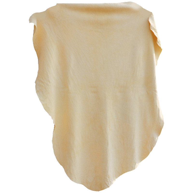 Good Weather Natural Chamois Leather Car Wash Towel Glass Cleaning Cloth Multifunctional Deerhide 30*55 Two-Pack (Regular)