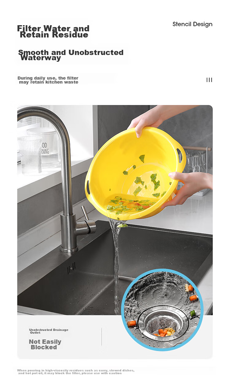 MARYYA Sink Strainer, 200 Pieces, Disposable Drain Filter for Kitchen Sink And Bathtub, Vegetable Washing Basin Strainer 5