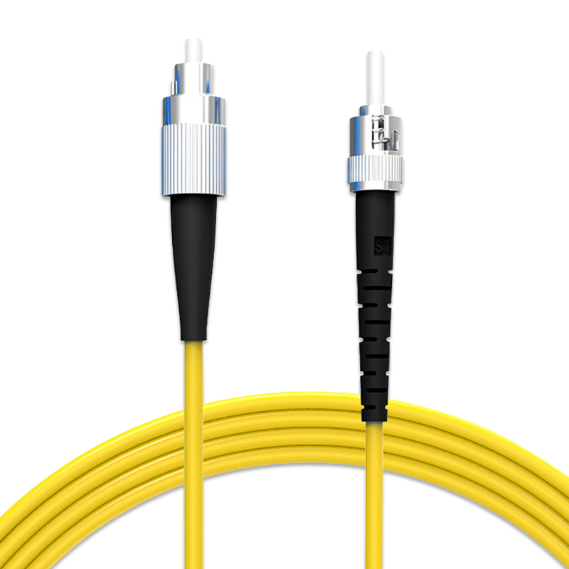 Guanghang Telecom Grade Optical Fiber Patch Cord ST-FC Single Mode Single Core 2m Indoor Fiber Optic Cable Low Smoke Halogen-Free Eco-Friendly Jacket Transceiver Pigtail GH-TF02-S