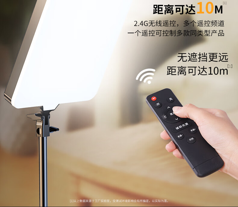 CRENOV [Both Plug-In And Built-In] Live Streaming Fill Light, Flat Photography Lighting, LED Photo Light for Streamers, Professional Soft Light for Food Photography, Video Desktop Lighting with Beauty Enhancement 5