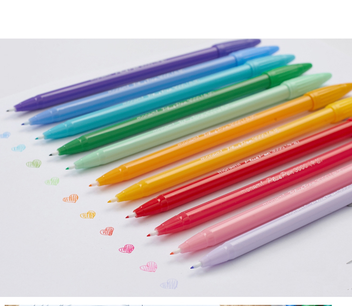 [Back to School Essential] Monami (Monami) New P3000 Fiber Pen, Water-Based Pen, Gel Pen, Outlining Pen, Journaling Pen for Students, Black, 12-Pack, 04008/04009-01 15
