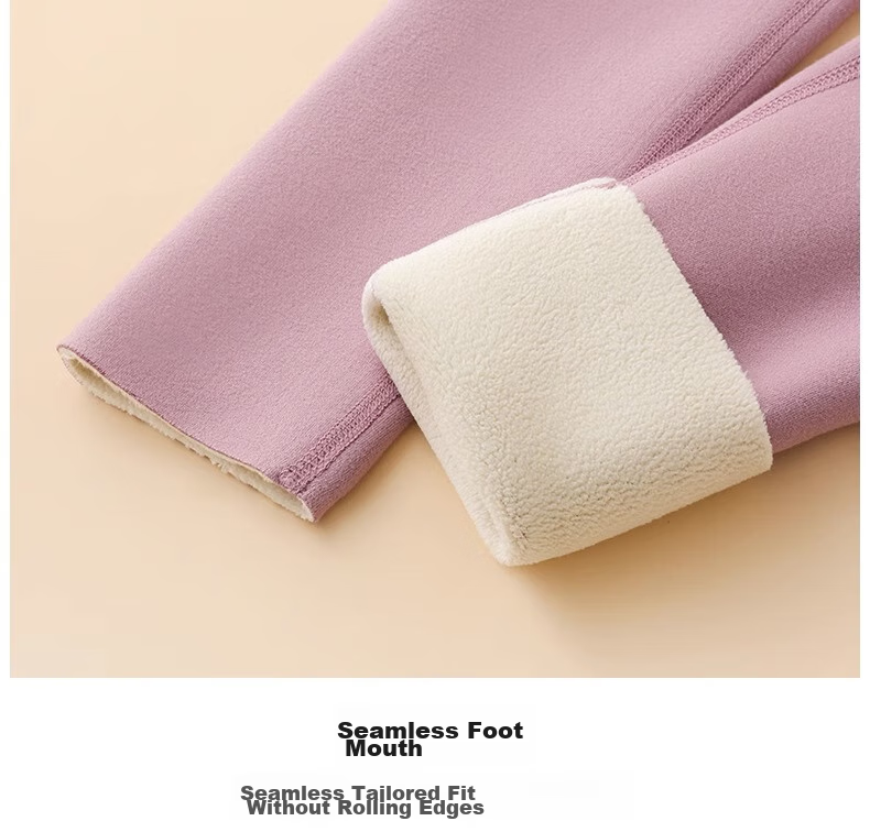 LangSha Women's Thermal Leggings, Suitable for Outer Wear, 10A Grade Antibacterial, High-Waist Lambswool, Warm Pants for Winter, Seamless Tights 15