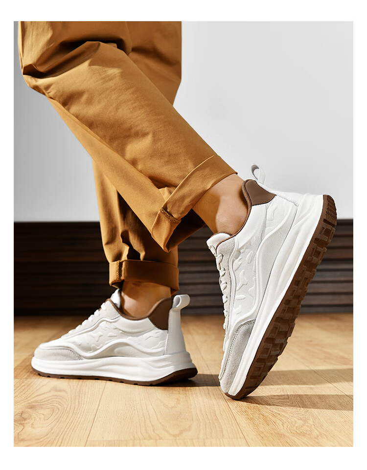 CARTELO Men's New Shoes for Summer And Autumn, Versatile Casual Sports Running Travel Hiking Retro Soft Thick-Soled Dad Shoes 36