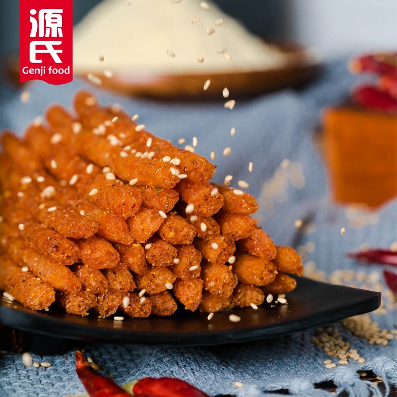 源氏 辣条 大辣棒90g/袋 网红休闲零食小吃 办公室宿舍素食手撕香辣棒