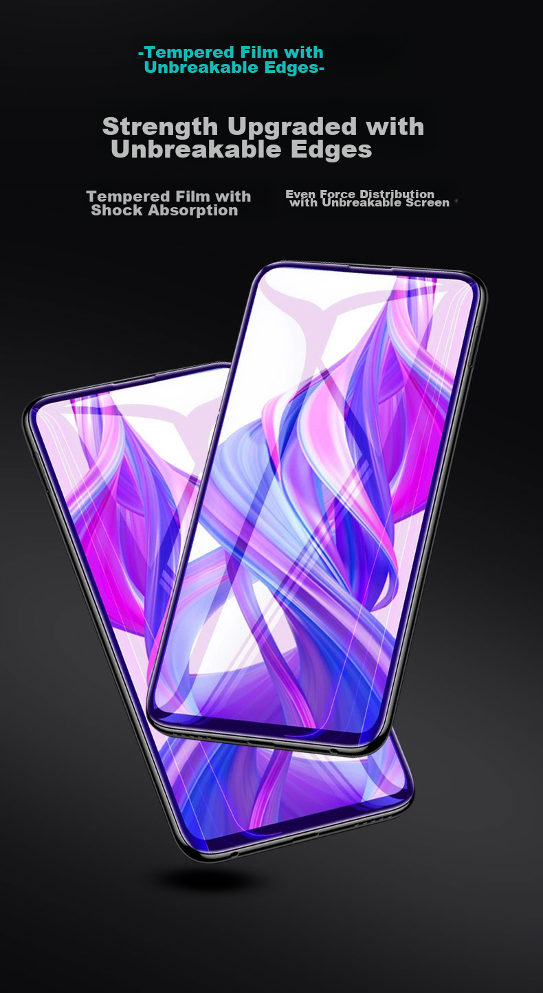 HotFire Full Screen Tempered Glass Film for Huawei P30, Full Screen Protective Film for Huawei P30, Non-Water-Cooled Full Glass Film, Black 2