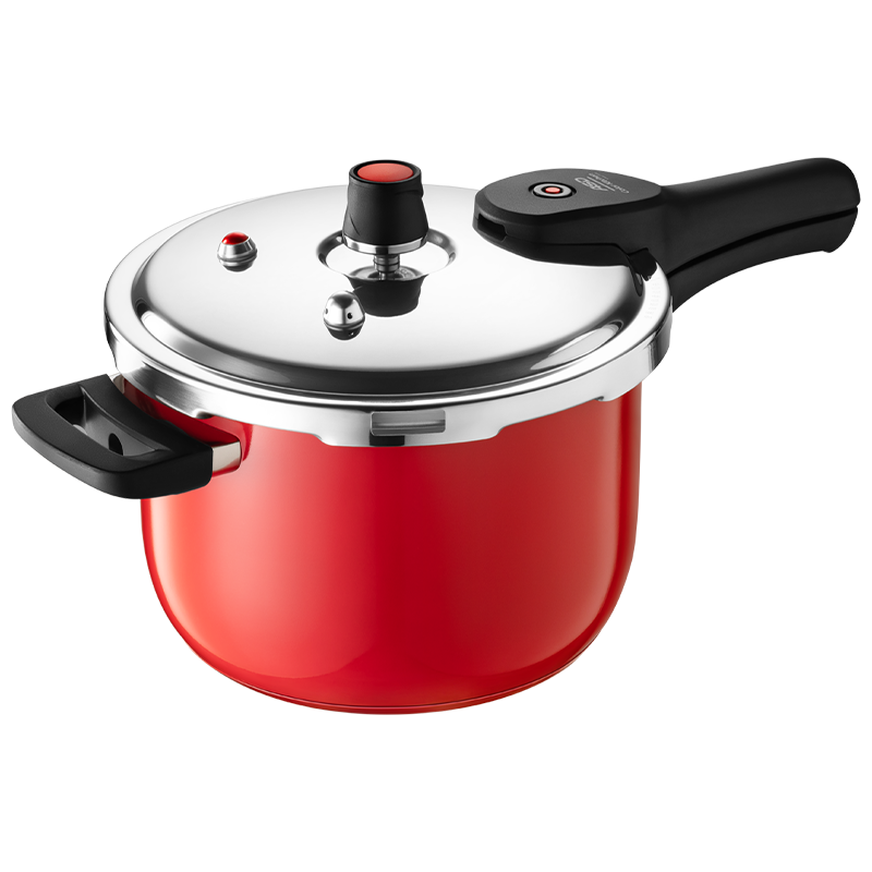 ASD Pressure Cooker, 304 Stainless Steel, Six Safety Locks, 6.5L Capacity, Compatible with Gas And Induction Stoves, YS24A7WG