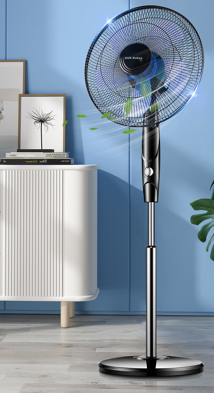 AUX Electric Fan / Mechanical Pedestal Fan / Home Fan / Air Circulation / Seven-Blade Fan / High Airflow Fan FS1619 (Timer with Extended Cord) 2