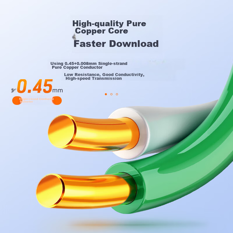 SAMZHE High-Speed Network Monitoring Cable, Original Unshielded, Gigabit Pure Copper Core, Supports POE Power Supply, for Home Wiring And Network Engineering, 305 Meters, WL305H