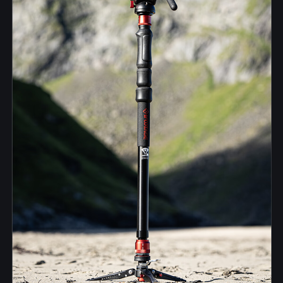IFOOTAGE Cobra A150S Gen 3 Monopod with One-Touch Elevation Outdoor Portable DSLR Camera Professional Photography Videography Hydraulic Fluid Head Monopod Stand 14