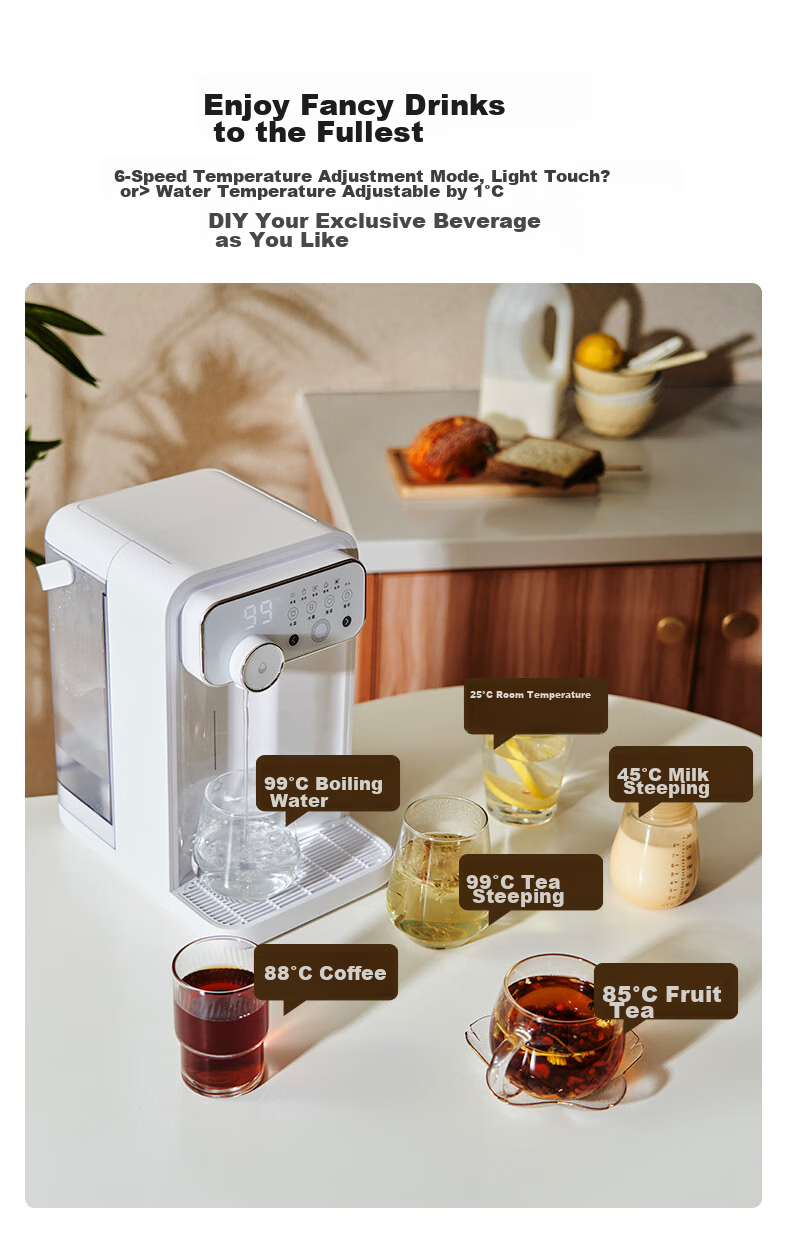 JMEY Instant Hot Water Dispenser, Home Countertop Instant Hot Water Machine, Small Desktop Drinking And Boiling All-In Milk Maker, Electric Kettle, Portable Water Boiler, Thermos Cup W3 Single Unit 4