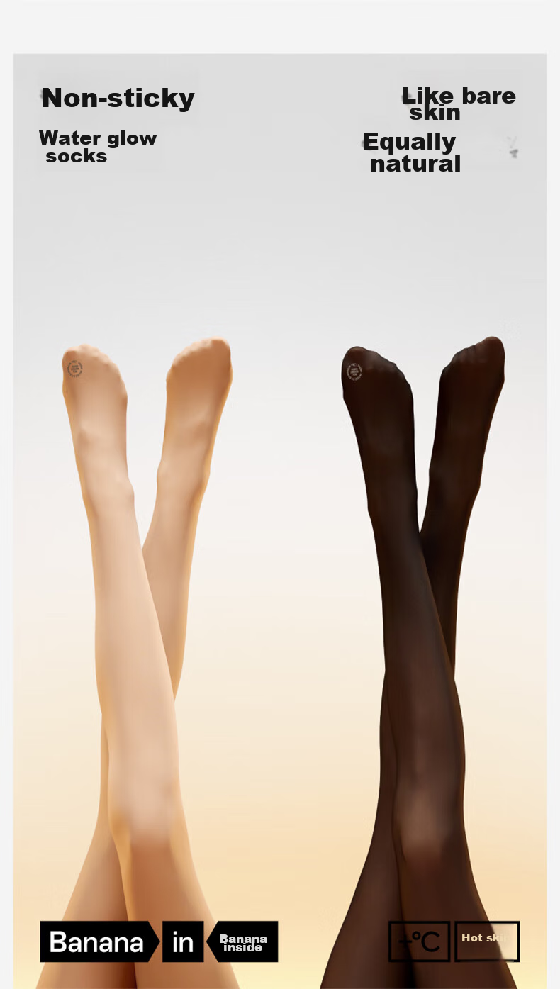 Bananain Hot Skin 501+ Women's Stockings, Bare Leg Effect, Warm, Skin-Like Feel, Antibacterial, Autumn And Winter Leggings, Anti-Snag Pantyhose 4