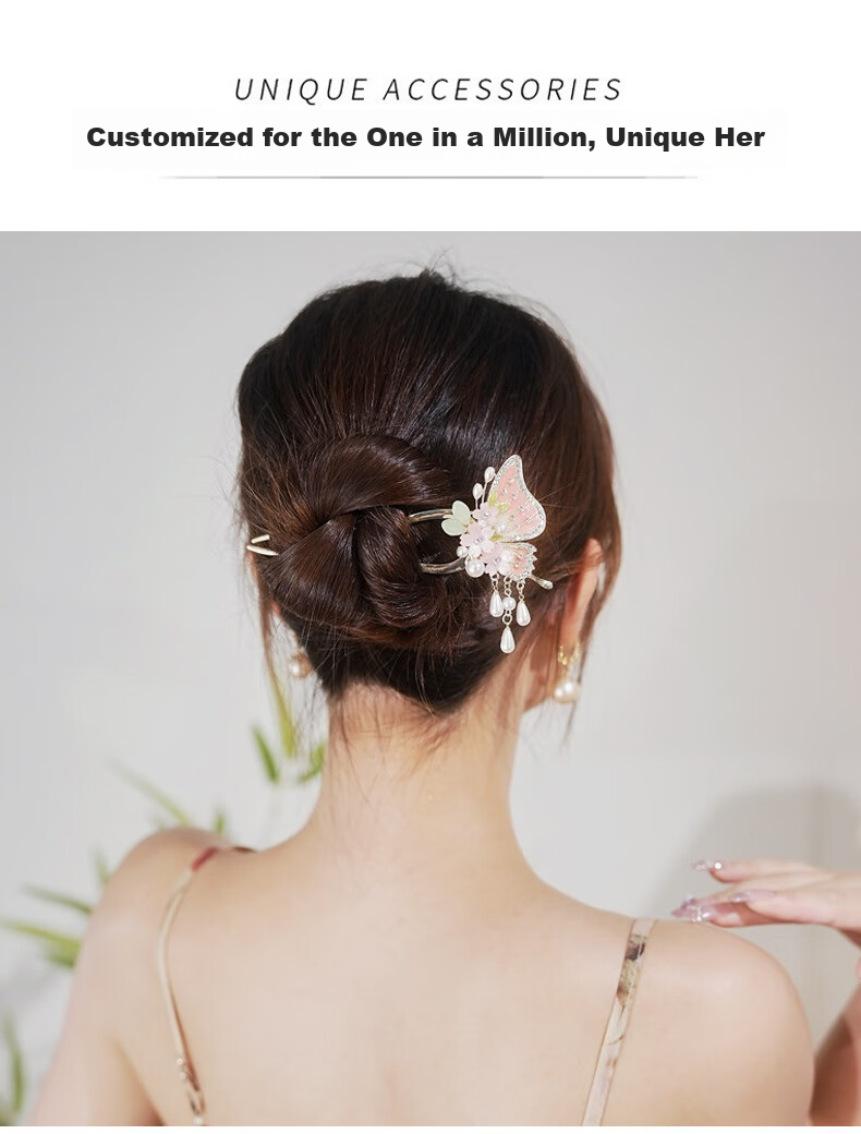 Gunai 2026 Ancient-Style Hairpin for Women's Hanfu, Ethereal Tassel Hair Stick, Hair Accessory, Birthday Gift for Girls 4