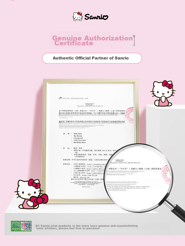 Hello Kitty Children's Watch for Ages 6-12, Time-Telling Electronic Watch for Girls, Cute Watch Specially Designed for Elementary School Students 3