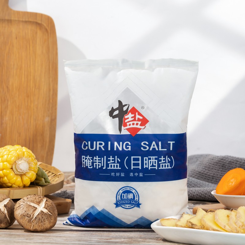 中盐 腌制盐800g【加碘】粗盐 大颗粒 粗粒盐 腌肉泡菜腌鱼腊肉