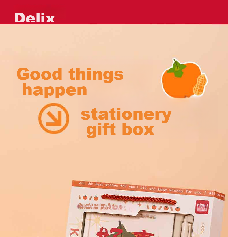 Deli Notebook Gift Box, Good Things Happen Journal Notebook Gift Set, Birthday Gift, Graduation Season SZ079 1