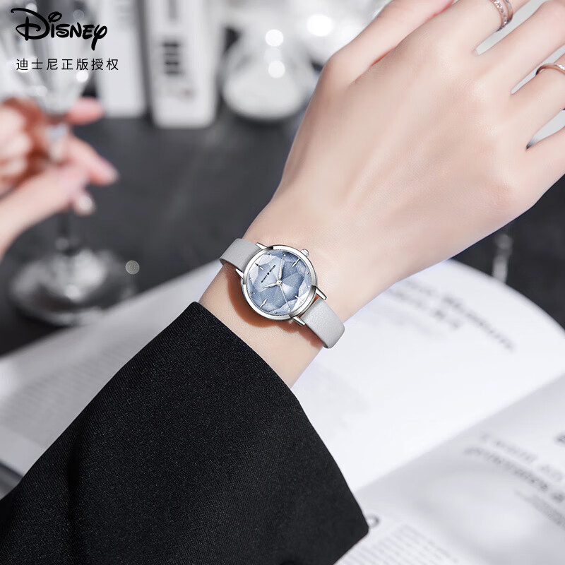 Disney Women's Starry Sky Girl Luxury Niche Wristwatch Gift Box Birthday Valentine's Day Present for Girlfriend