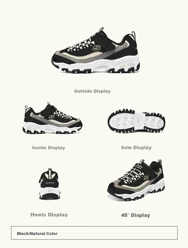 Skechers Children's Milk Tea Bear Autumn And Winter Girls' Warm Velvet Sneakers, Dad Panda Shoes 302524L 36