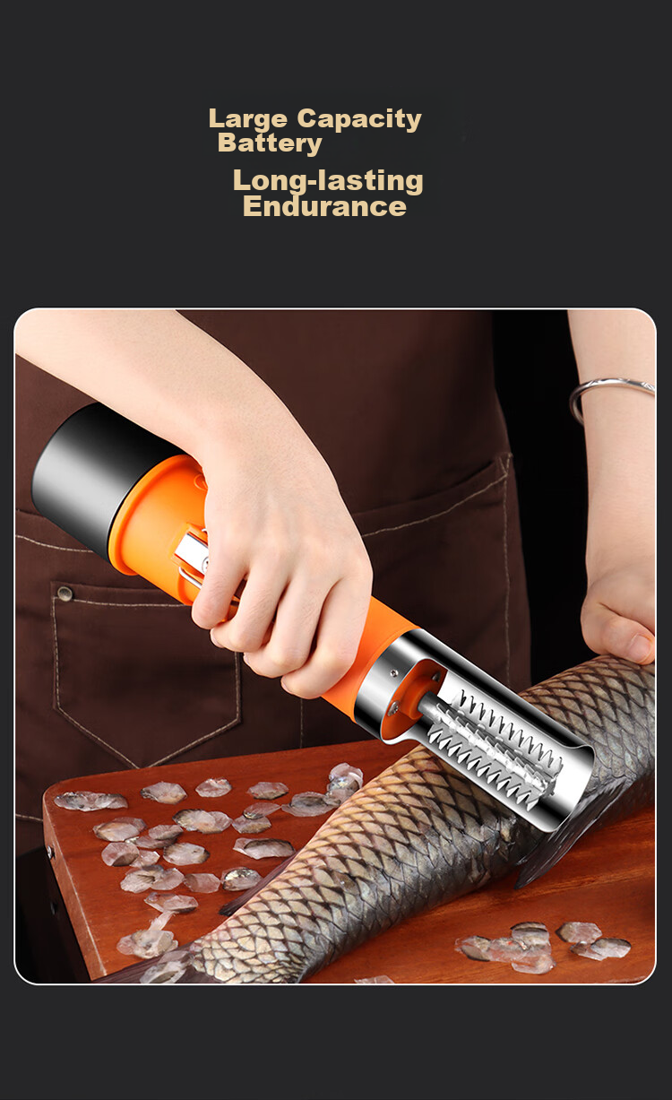 BJ Electric Fish Scale Remover, Fish Scale Removal Tool, Fish Scale Scraper, Electric Fish Scale Scraping Machine 6