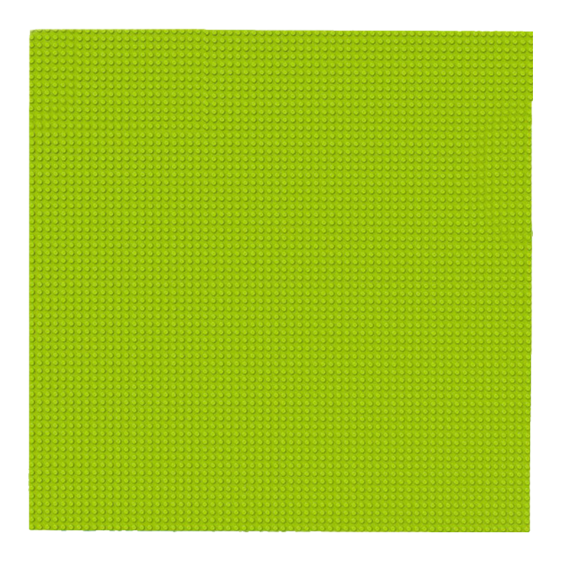 FEELO Compatible with LEGO, Large Particle Building Blocks Wall Toy for Boys And Girls, Birthday Gift, 512 Holes Right-Angled Base Plate, Green, 8 Pieces