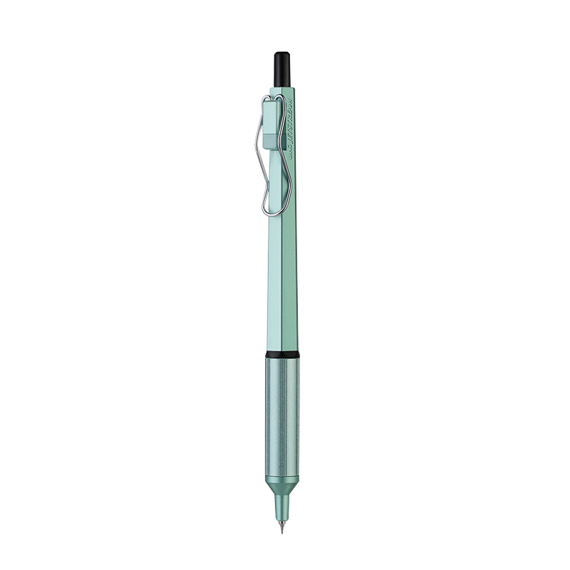 Uni Mitsubishi Ballpoint Pen with Metal Grip, Low Center of Gravity for Office And Business Use, Medium Oil Pen SXN-1003 0.38mm Mint Green Barrel