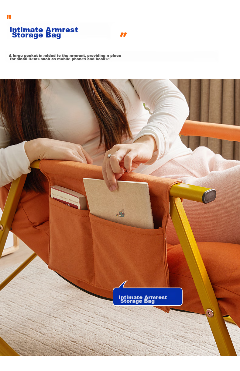 JIAYI Rocking Chair Lazy Sofa, Sleepable And Reclining, Balcony Lounge Chair, Adult Nap Living Room Single Large Sofa, 2025 New Model 15
