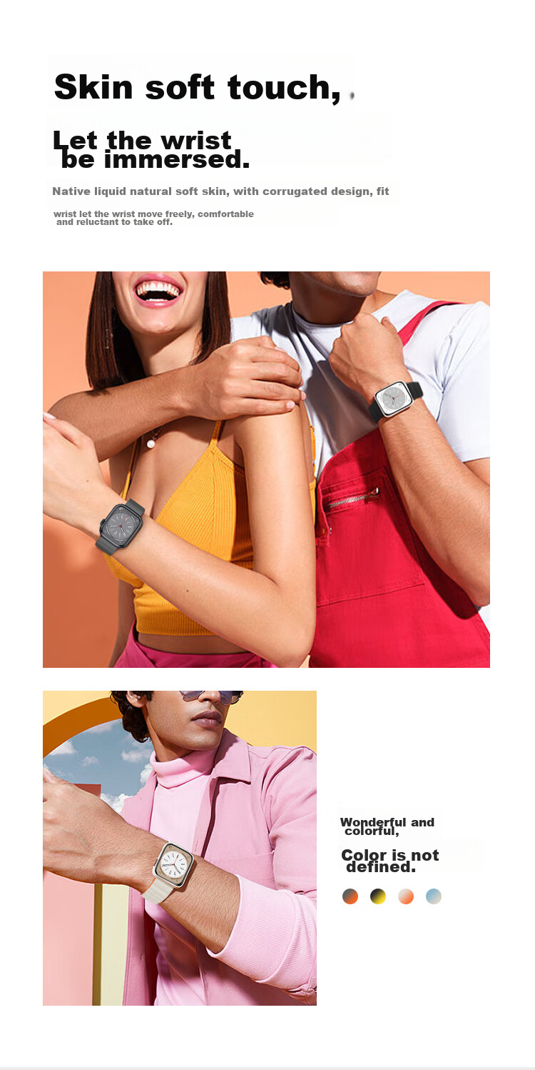 MSSM Compatible with Apple Watch Band S12/S11, Magnetic Strap for Apple IWatch S10/9/SE3/Ultra4 Silicone Band, Oxford Pink with Starlight, 38-42 7
