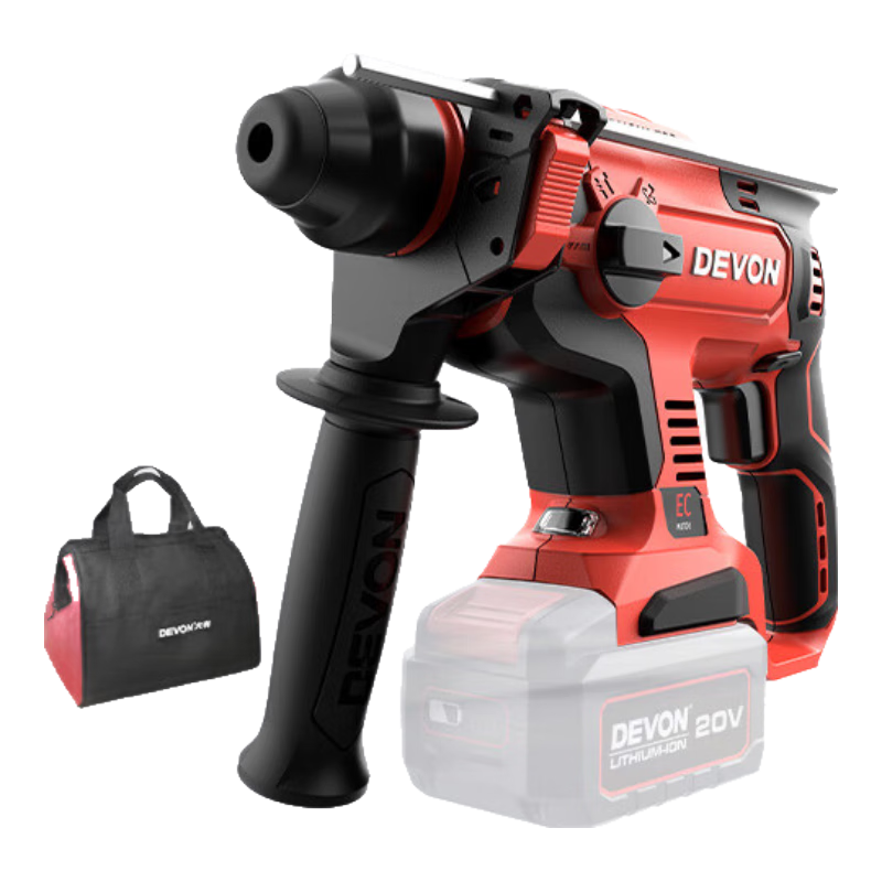 Devon 20V Brushless Cordless Rotary Hammer Lithium-Ion Drill for Concrete, 5401 Machine Head
