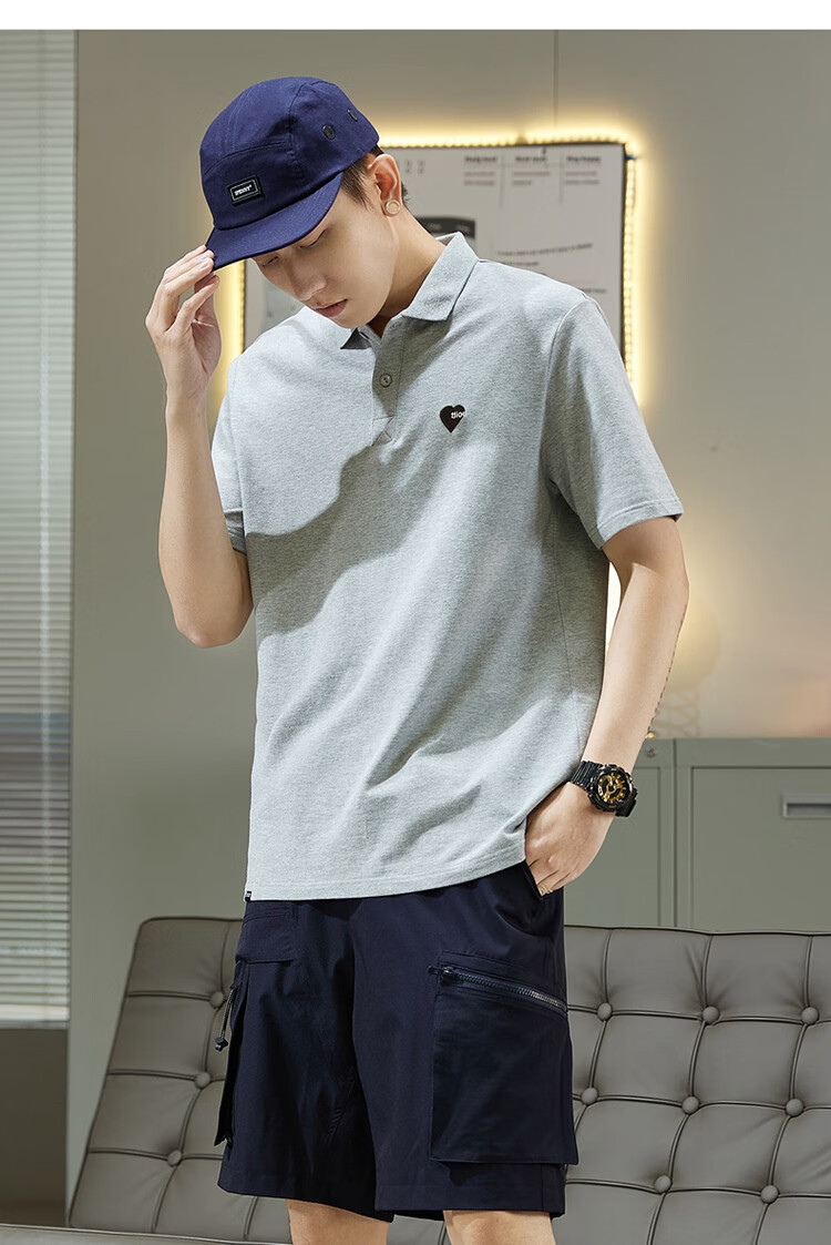 TonLion 2026 Autumn And Winter Men's Polo Shirt, Short Sleeves, Left Chest Embroidery, Small Details 9