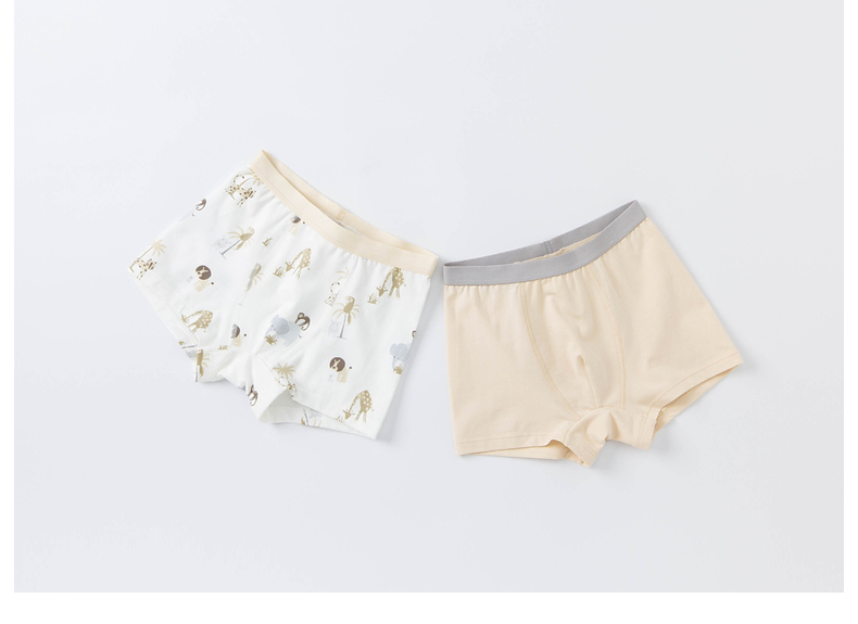 DAVE & BELLA [Two-Pack] Boys' Elastic Boxer Briefs 2024 Children's Boxer Shorts Baby Underwear 21