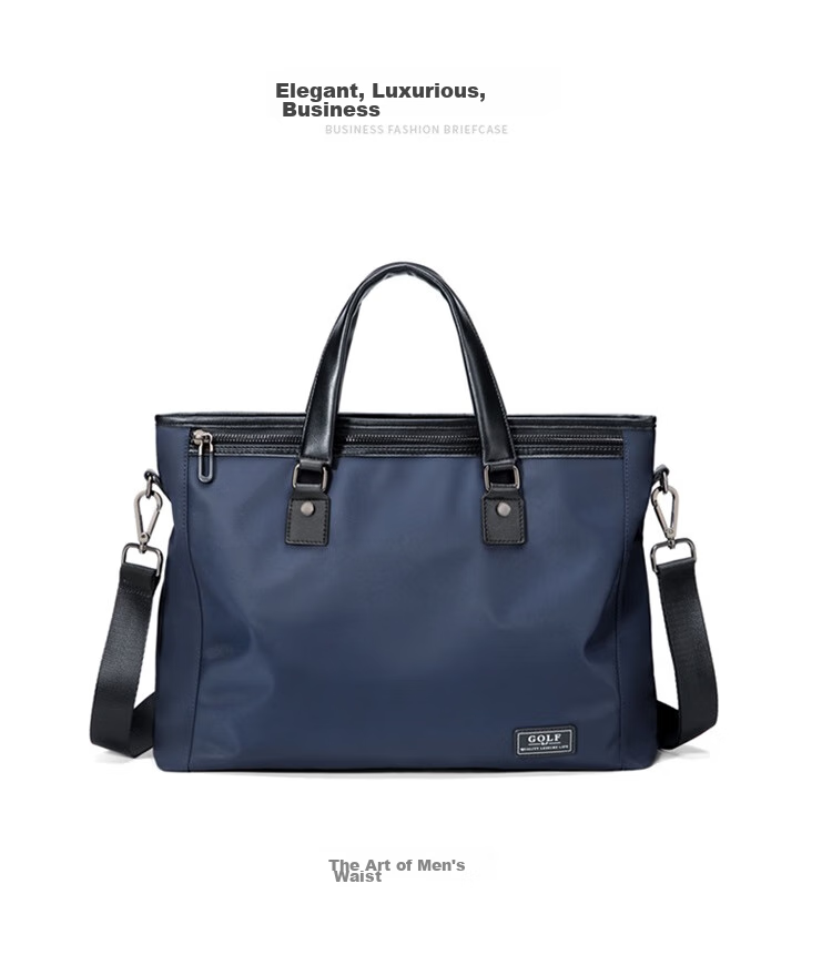 GOLF Business Briefcase for Men, Large Capacity Handbag, 15-Inch Laptop Bag, Casual Shoulder Crossbody Bag 23