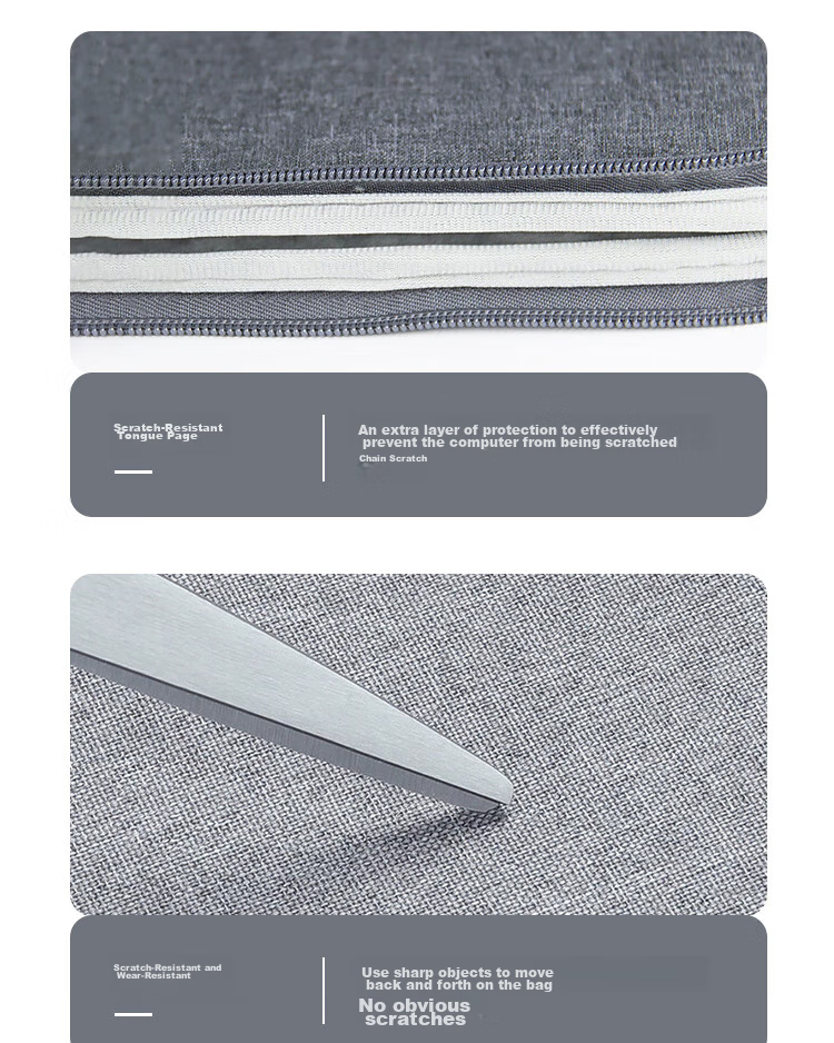 Jiasu 15.6/16 Inch Laptop Sleeve, Compatible with MacBook, Xiaomi, Lenovo, Huawei, Dell, HP, ASUS, Business Ultra-Thin Simple Inner Protective Case, Gray 9