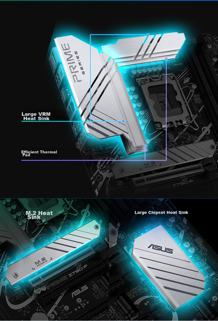 ASUS PRIME Z790-P Motherboard Supports DDR5 CPU 14700K/14600K (Intel Z790/LGA 1700) 10