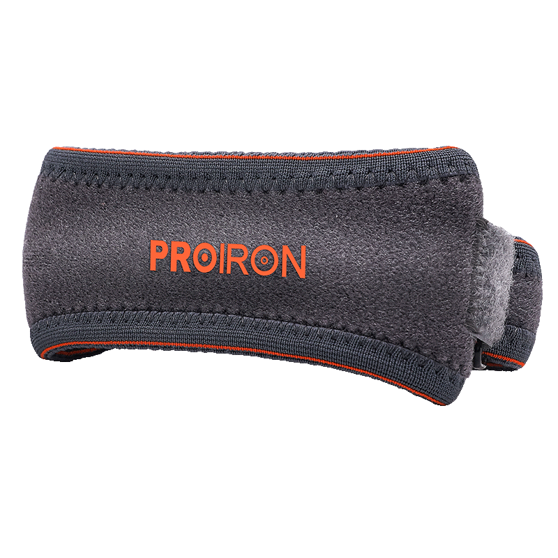 PROIRON Puli'ai Patellar Strap [Two-Pack] Knee Brace, Thin Summer Version for Sports Running Meniscus Support, Black And Orange