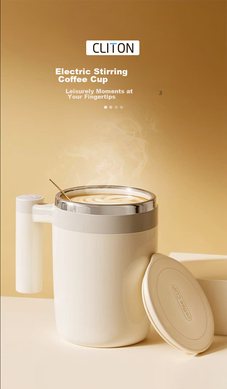 CLITON Electric Stirring Cup Automatic Rechargeable Coffee Mug Magnetic Rotating Mixer Soy Milk Powder Shaker Lazy Water Cup 1