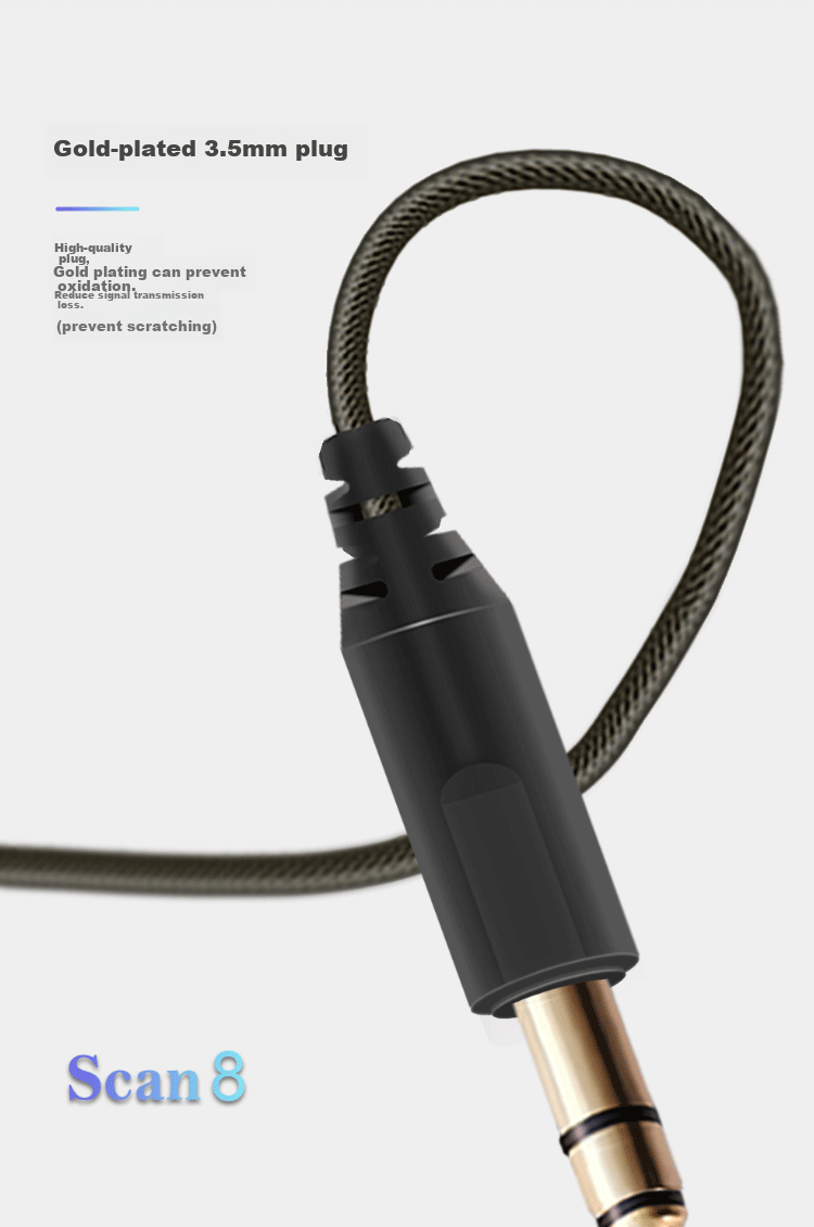 Aiken In-Ear Monitoring Headphones, Scan8 Model, Wired Earbuds for Live Streaming And Karaoke, with Sound Card, 3-Meter Cable, Long-Range Monitoring Headphones 7