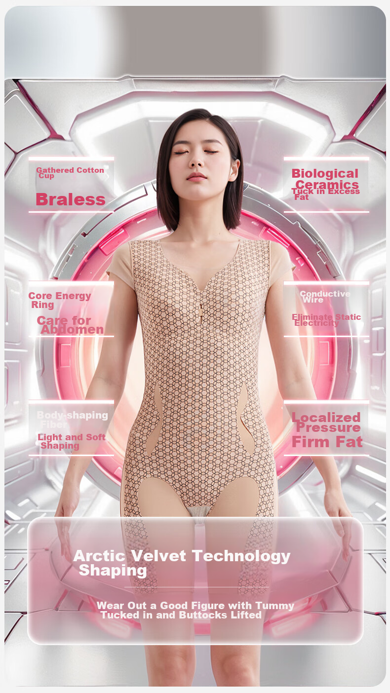 Bejirog Shapewear Bodysuit, Tummy Control, Fat Burning, Heavy Waist Slimming Underwear, Postpartum Body Shaping, Buttocks Lifting, Belly Reductio 2